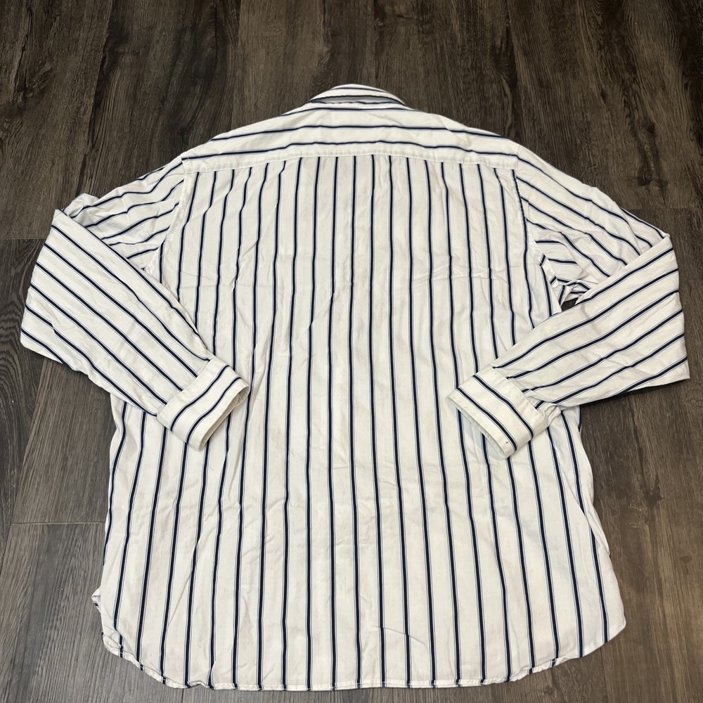 Mens Big & Tall American Eagle Outfitter 2XL Vintage Fit Shirt Long Sleeve WHITE - Picture 10 of 11